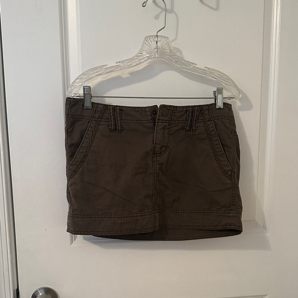 Express Brown Mini Skirt